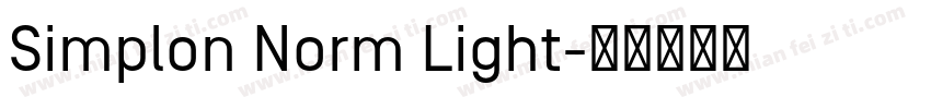 Simplon Norm Light字体转换